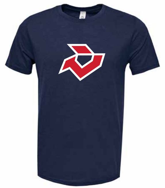 DeMarini Flex T Shirt - Navy/Red/White