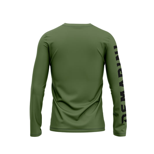 DeMarini Long Sleeve Sublimated Shirt - Olive Green