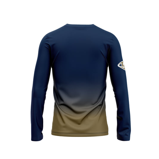 Louisville Slugger Sublimated Long Sleeve - Navy/Gold