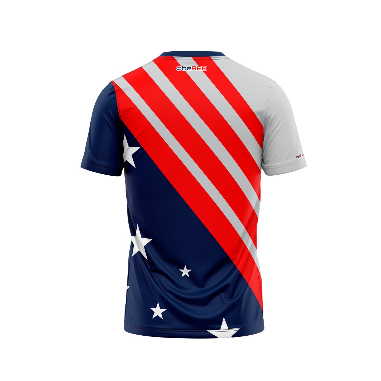 Red Athlete Stars & Bars Short Sleeve