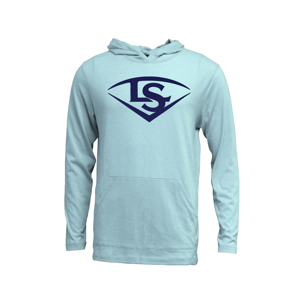 Louisville Slugger T Shirt Hoodie Light Blue