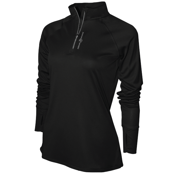 DeMarini Womens Quarter Zip - Black