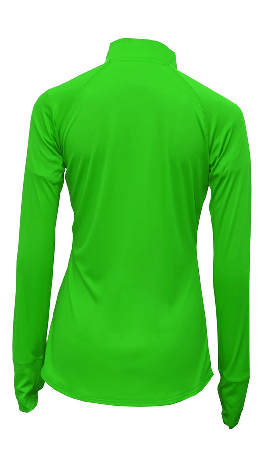 DeMarini Womens Quarter Zip - Neon Green