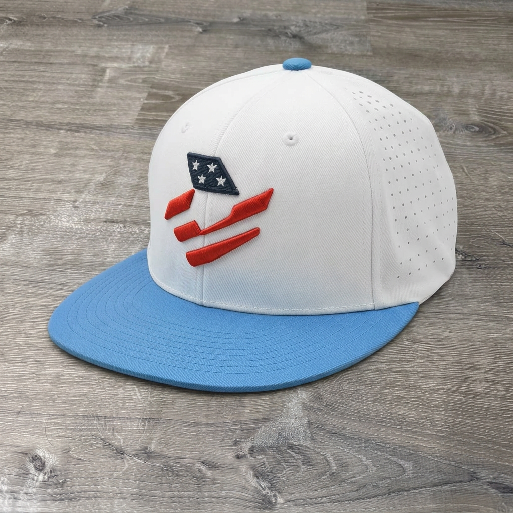 DeMarini Stars & Stripes White/Columbia Performance Flexfit