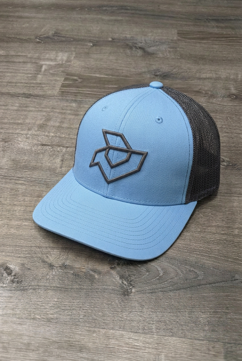 DeMarini Snapback Trucker - Light Blue / Graphite