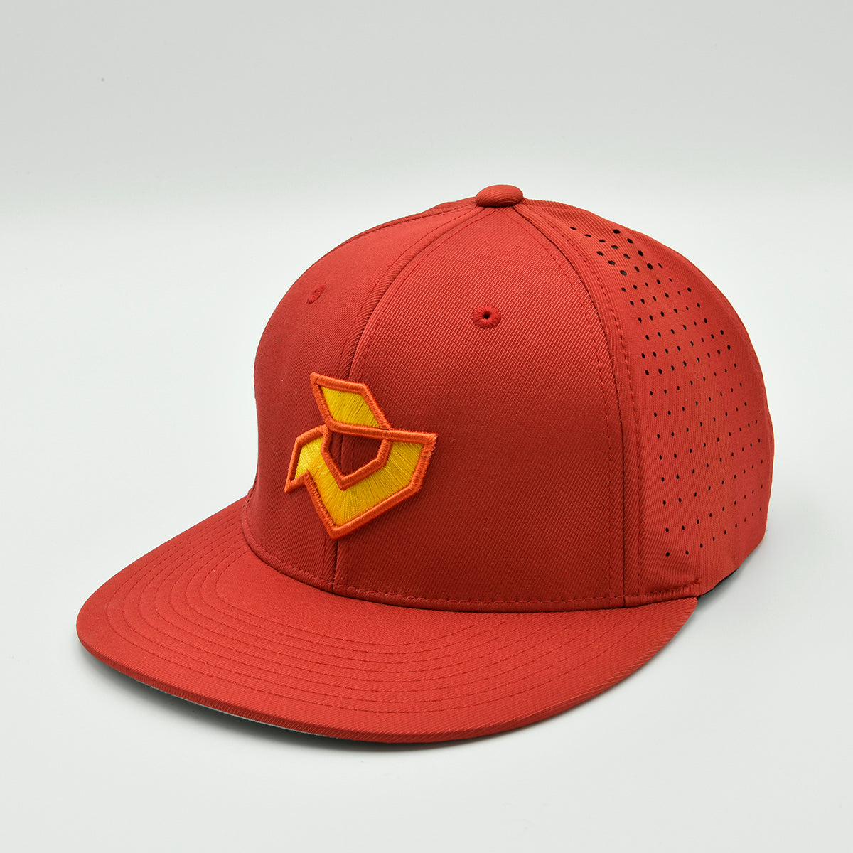 Demarini Red Performance Flexfit - Gold / Orange Logo