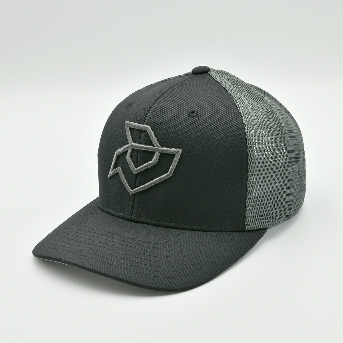 DeMarini Black/Graphite Snapback Trucker Cap - Outline Logo