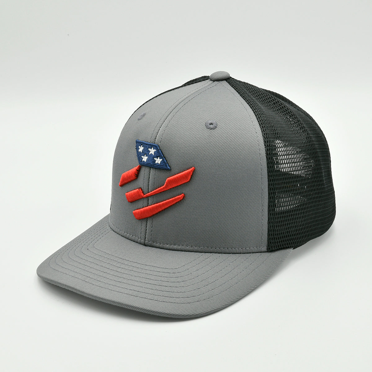 DeMarini Stars & Stripes Graphite/Black Snapback Trucker Cap