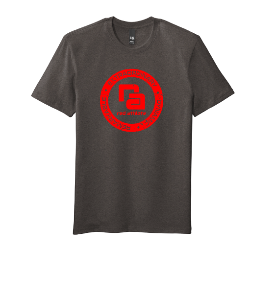 Red Athlete Heathered Grey Flex T Shirt