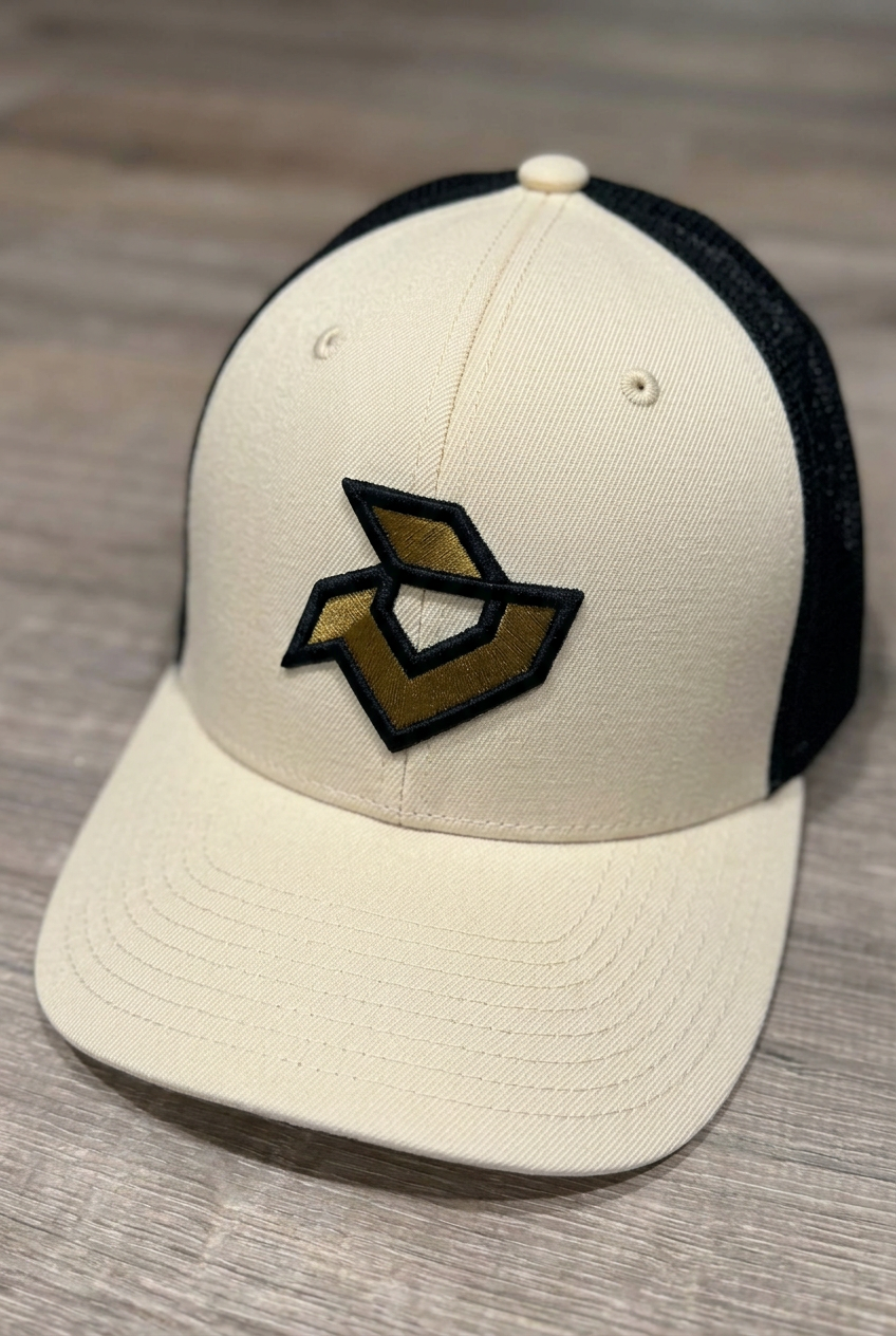 DeMarini Cream/Black Trucker Cap