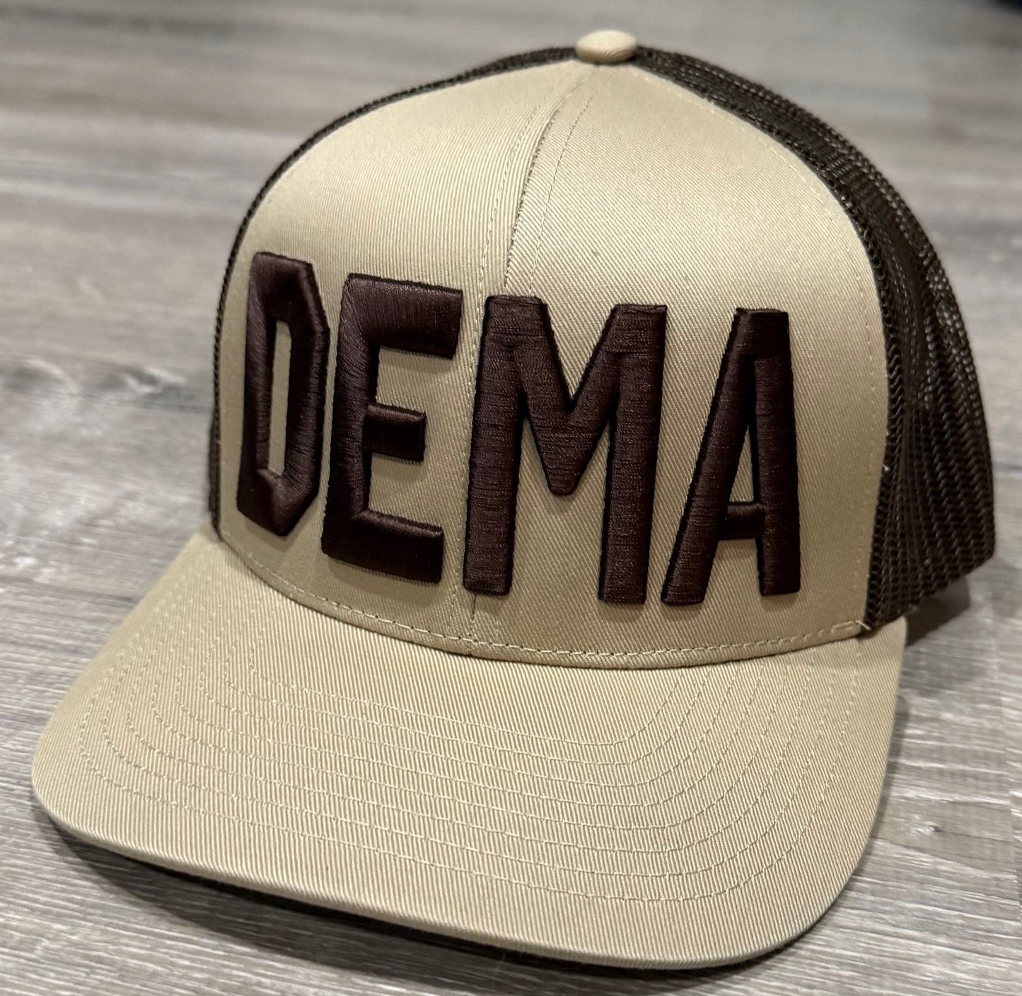 DeMarini Snapback Trucker- Khaki/Brown