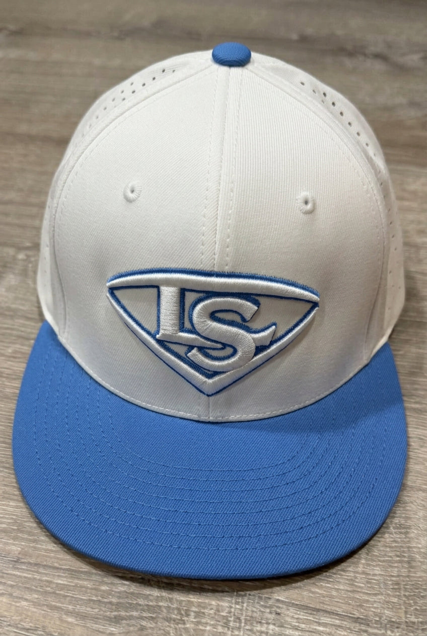 Louisville Slugger Performance Flexfit - White/Navy Blue