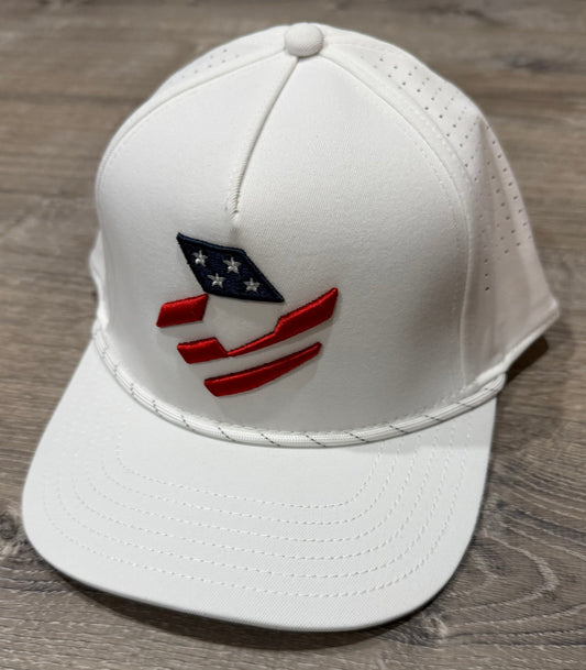 Demarini White Snapback Rope Hat - USA Logo