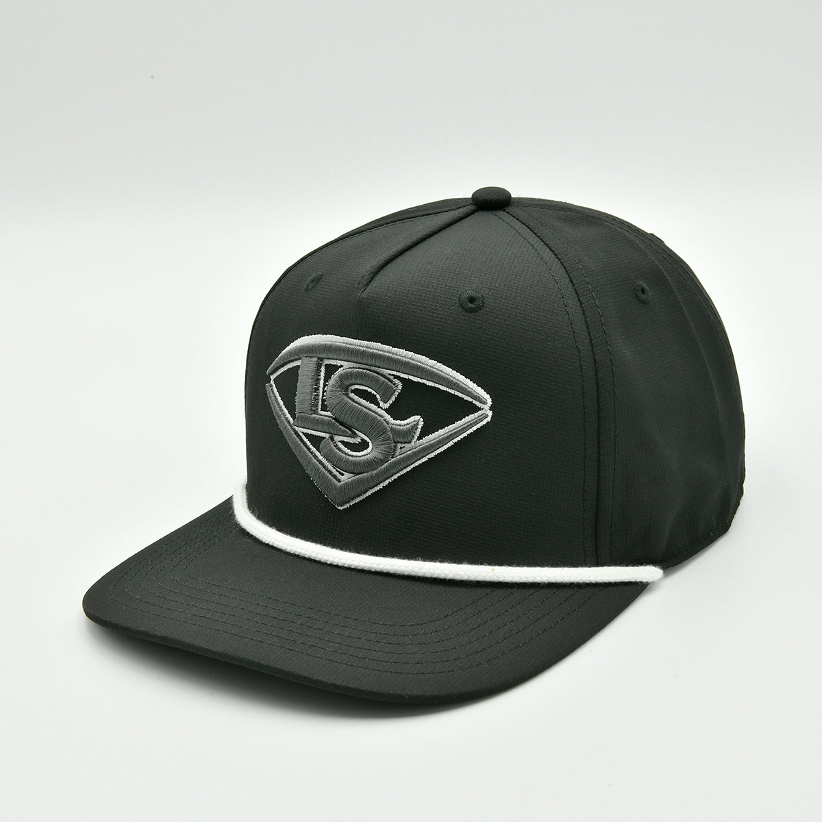 Louisville Slugger Snapback Rope Hat - Black