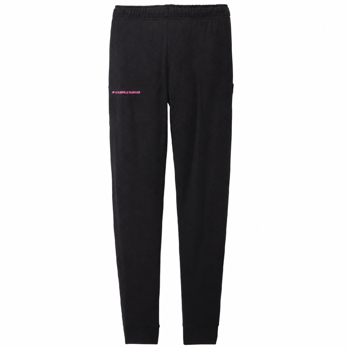 Louisville Slugger Womens Tri-Blend Wicking Fleece Jogger - Black/Pink