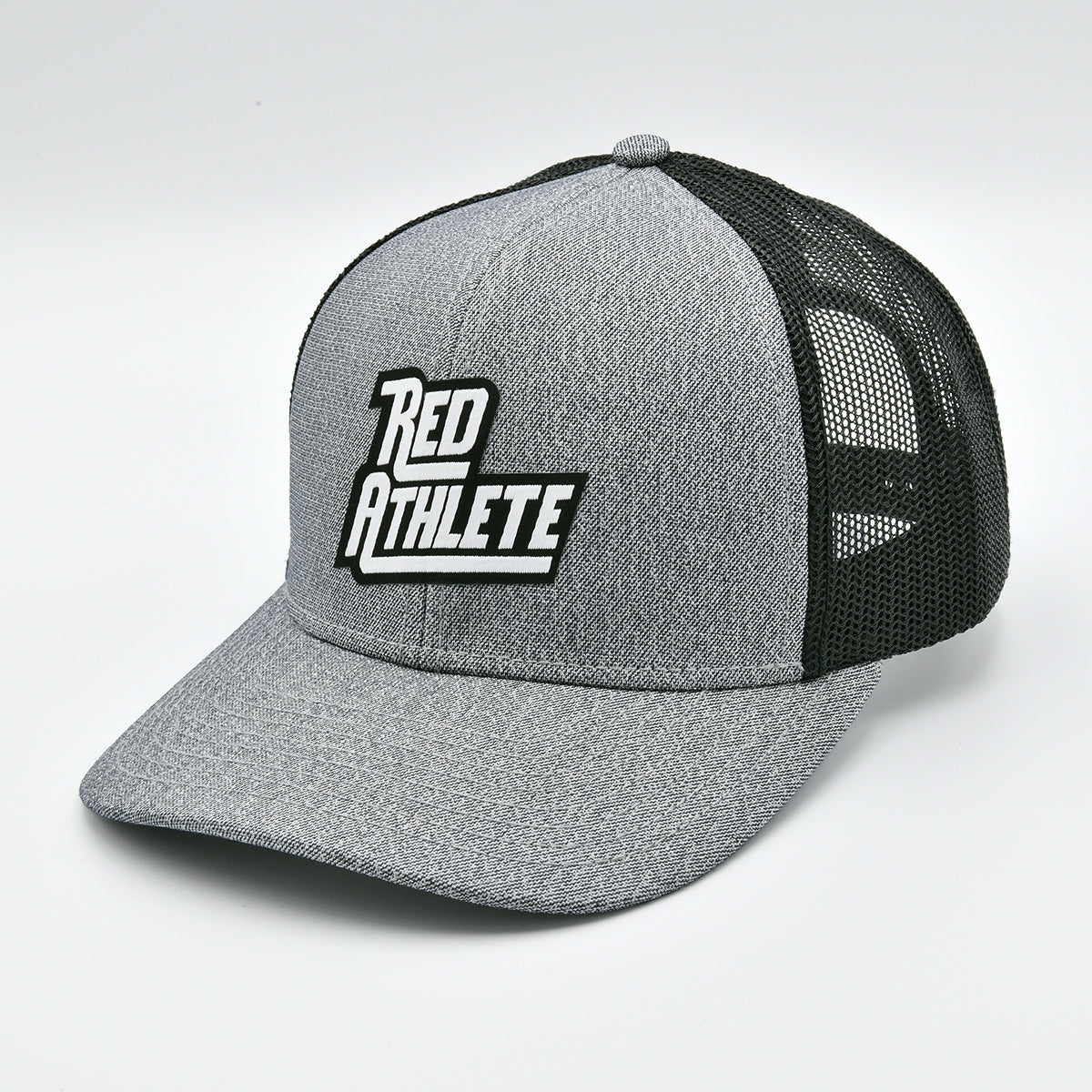 Red Athlete Patch Logo Grey/Black Snapback