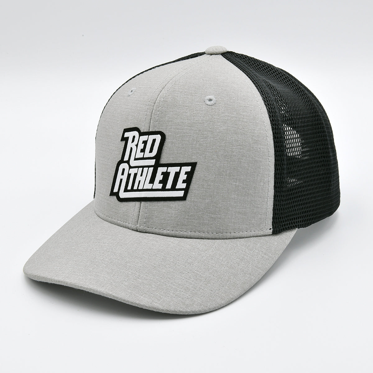 Red Athlete Patch Logo Light Grey/Black Snapback