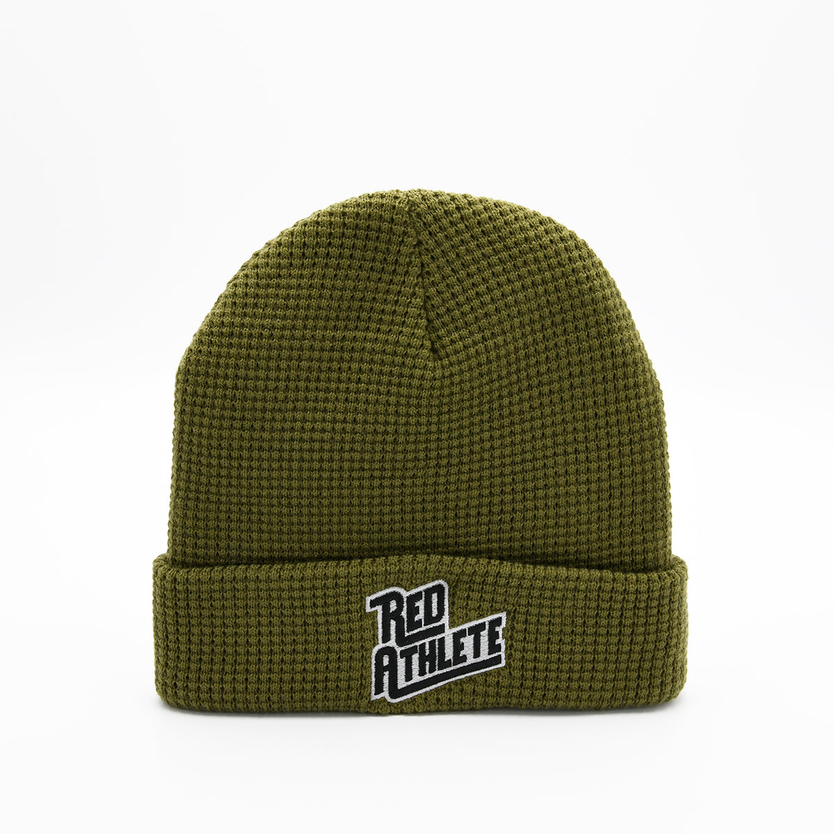 Red Athlete Knit w/Cuff - Army Green