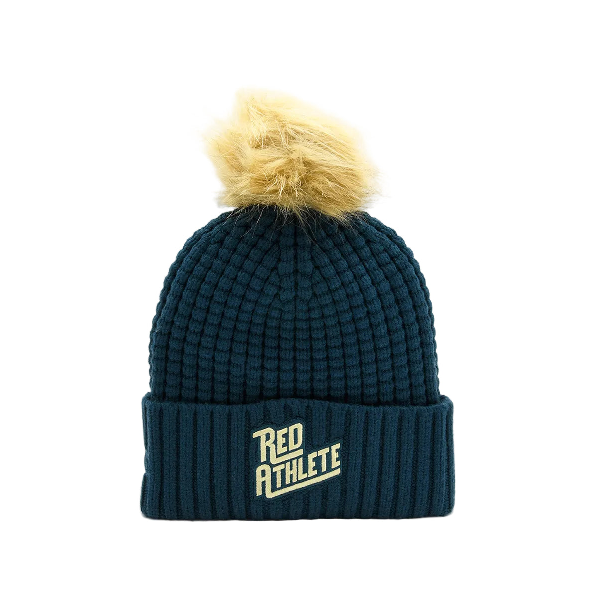 Red Athlete Knit w/Cuff - Blue Topaz