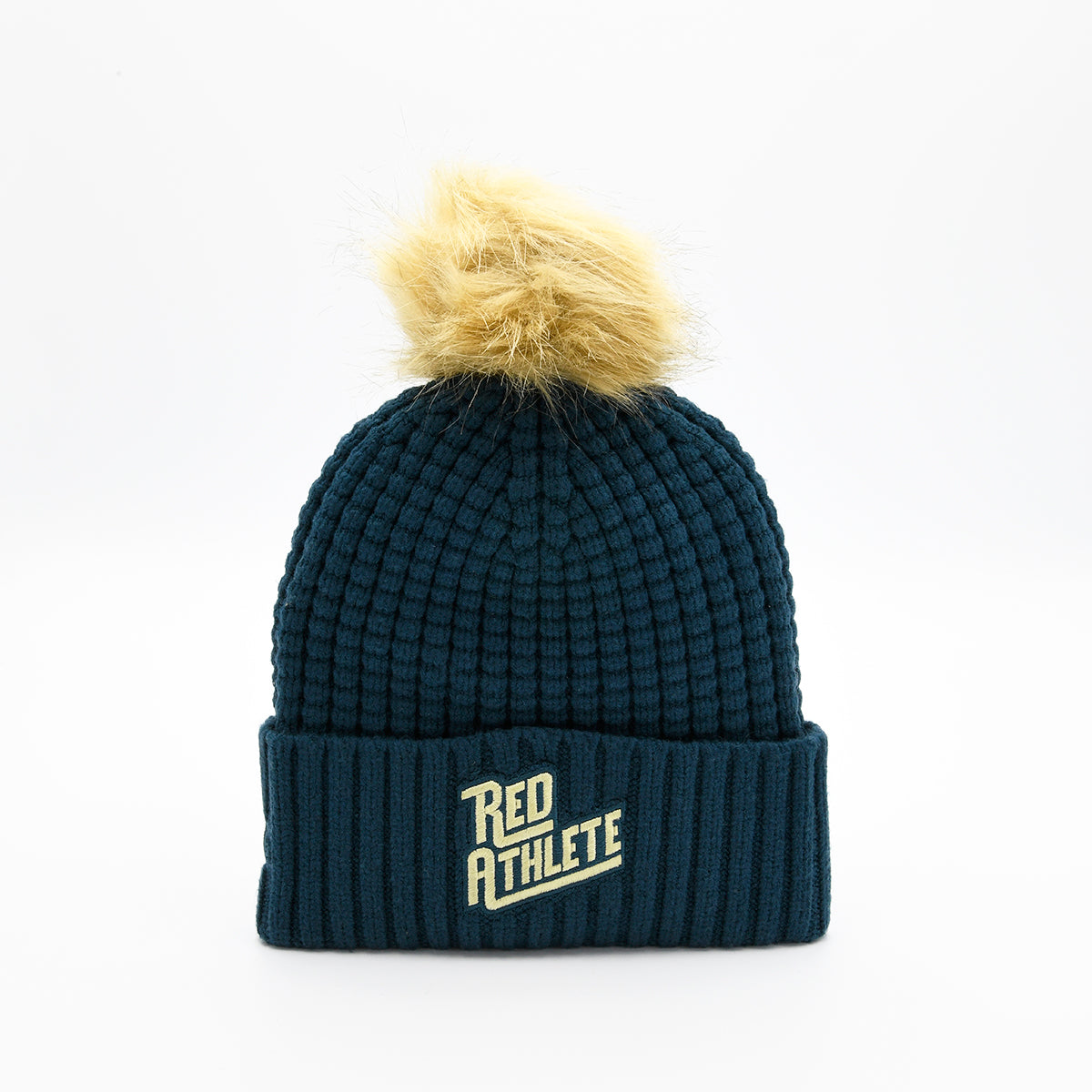 Red Athlete Knit w/Cuff - Blue Topaz