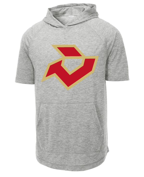DeMarini Short Sleeve T-Shirt Hoodie - Grey Heather
