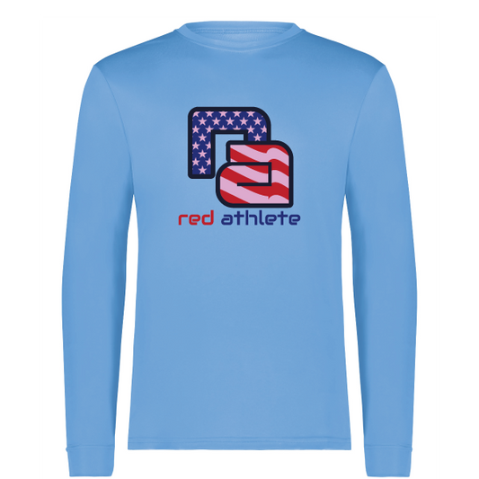 Red Athlete Long Sleeve Stars & Stripes