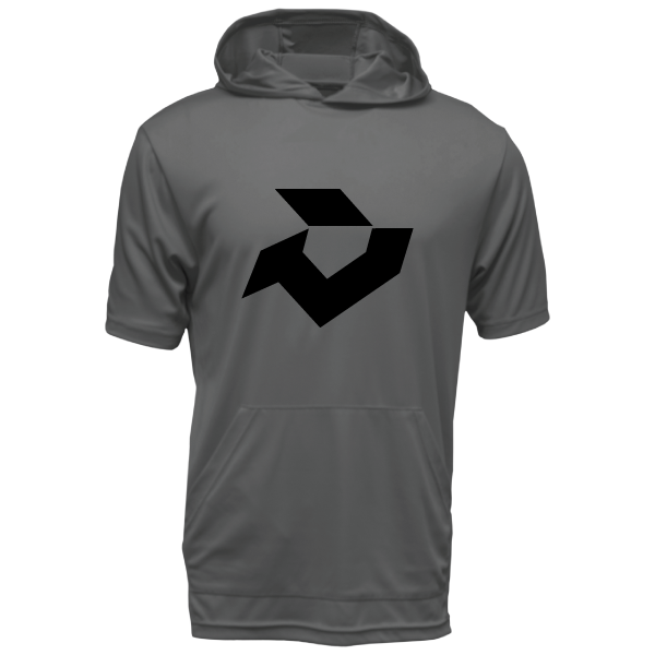 DeMarini Short Sleeve T-Shirt Hoodie - Charcoal