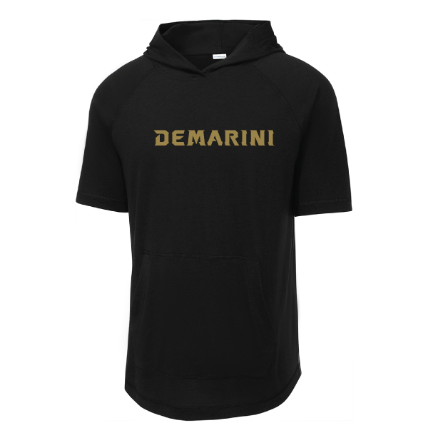 DeMarini Short Sleeve Tri-Blend Fleece Hoodie - Black