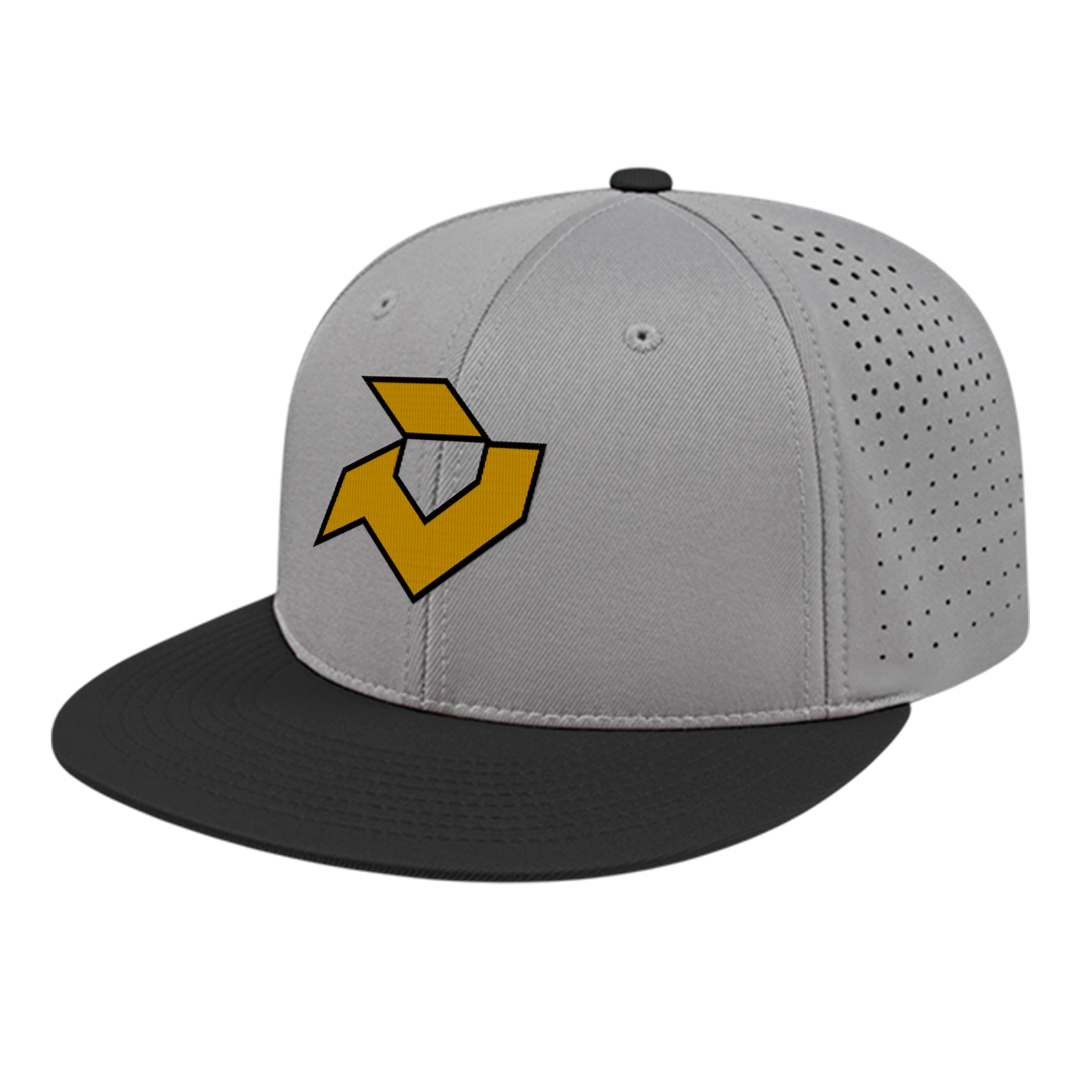 DeMarini Silver/Black Performance Flexfit - Vegas Gold / Black Logo