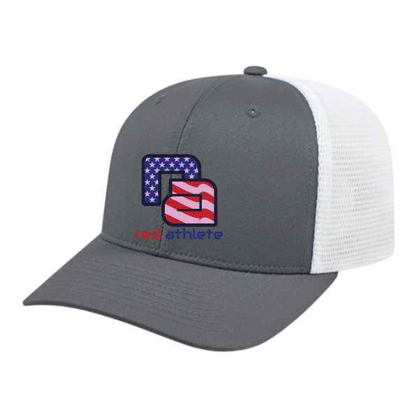 Red Athlete USA Flexfit Snapback