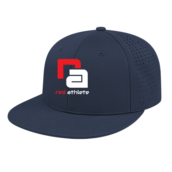Red Athlete Navy Blue Performance Flexfit