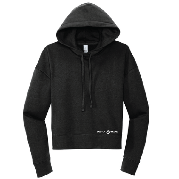 DeMarini Womens Cropped Fleece Hoodie - Black