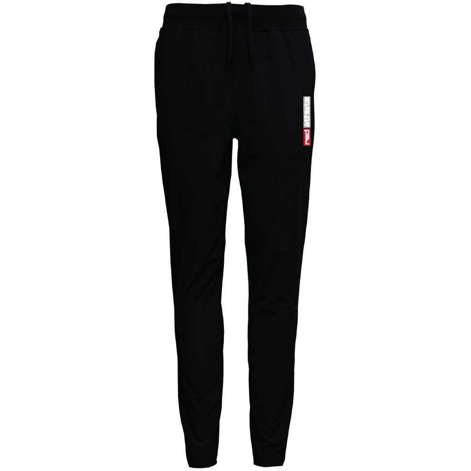 Red Athlete Performance Workout Pants - Black