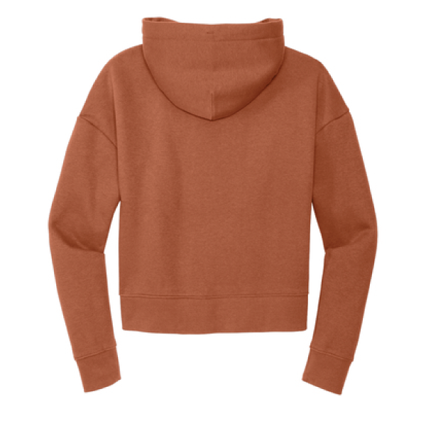 DeMarini Womens Cropped Fleece Hoodie - Desert Rose
