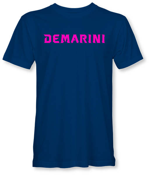 DeMarini Sunday Swagger Flex T Shirt - Heather Royal / Hot Pink