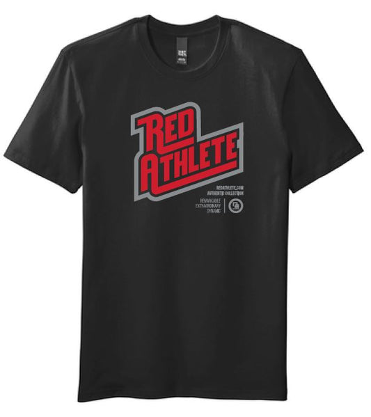 Red Athlete Black Flex T Shirt - Red/Gray