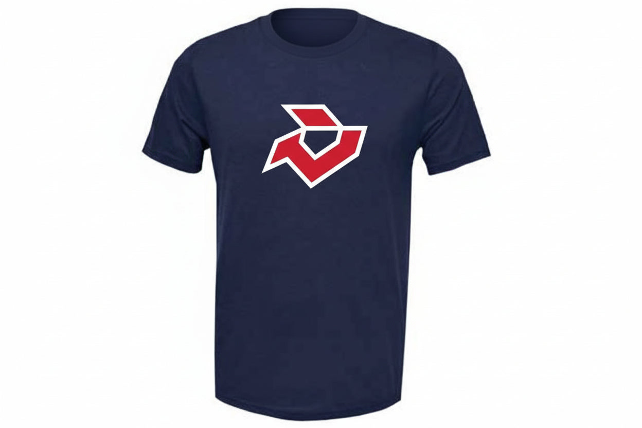 DeMarini Flex T Shirt - Navy/Red/White