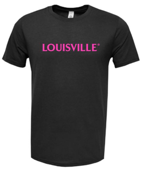 Louisville Slugger Soft T-Shirt Black - Neon Pink