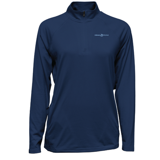 DeMarini Women’s Soft Flex Quarter Zip-Navy