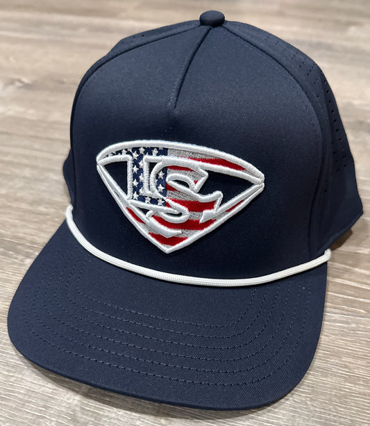 Louisville Slugger Snapback Rope Hat - USA Logo