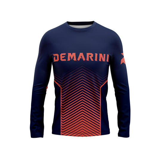 DeMarini Sublimated Navy/Coral Long Sleeve