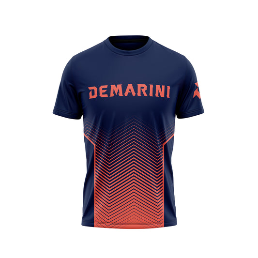 DeMarini Sublimated Navy/Coral Short Sleeve