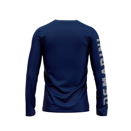 DeMarini Long Sleeve Sublimated Shirt - Navy Blue