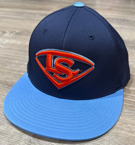 Louisville Slugger Navy/Columbia Performance Flexfit-Orange/Columbia Blue