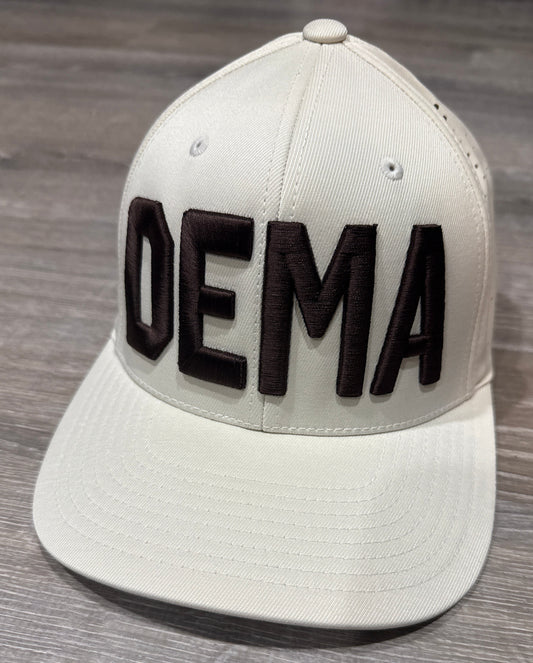 DeMarini Cream Snapback Trucker Cap - Brown