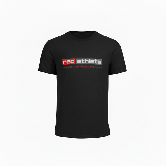 Red Athlete Black Flex T Shirt - 2026
