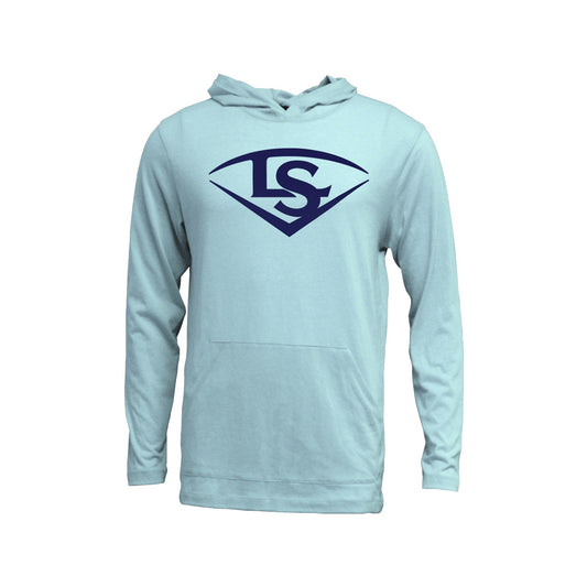 Louisville Slugger T Shirt Hoodie - Light Blue