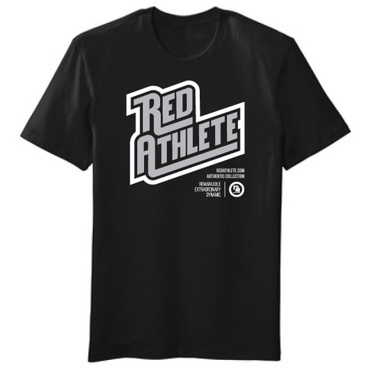 Red Athlete Black Flex T Shirt