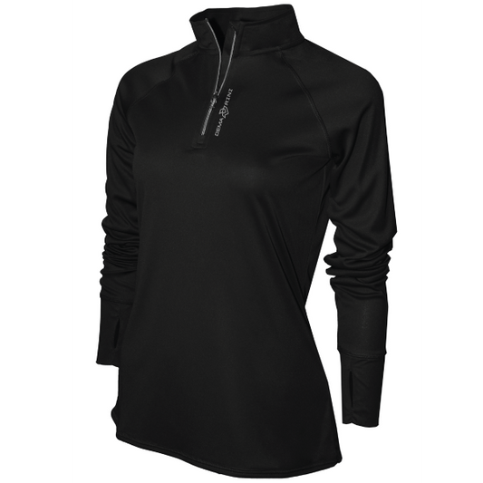 DeMarini Womens Quarter Zip - Black