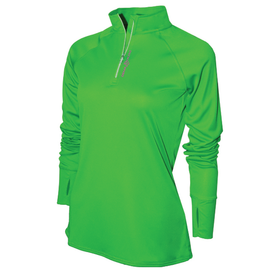 DeMarini Womens Quarter Zip - Neon Green